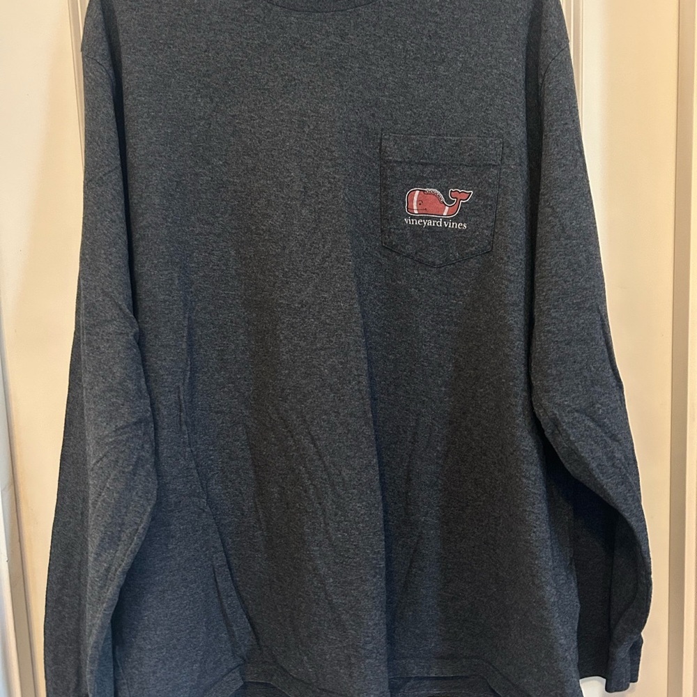 Vineyard Vines Charcoal Long Sleeve Shirt